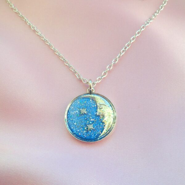 Silver Starry Night Necklace