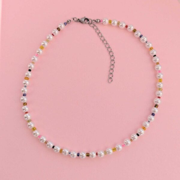 Rainbow Pearl Necklace