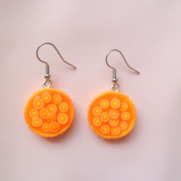 Orange Tart Earrings