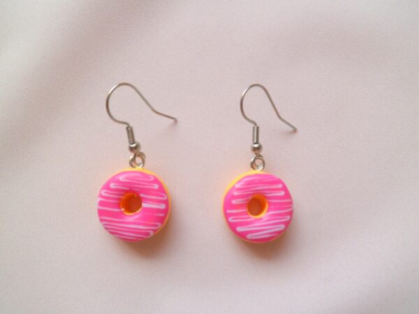 Pink Donut Earrings