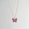 Lavender-Honey Butterfly Necklace
