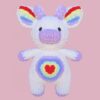 Rainbow Cow Plushie