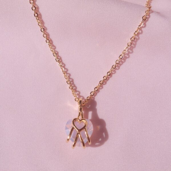 Diamond Castle Heart Necklace