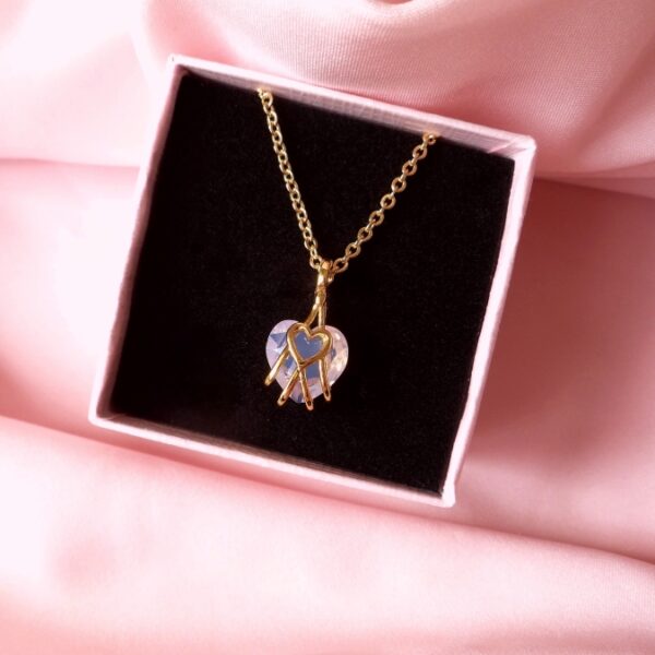 Diamond Castle Heart Necklace