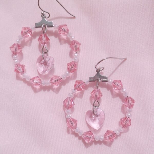 Pink Marshmallow Earrings