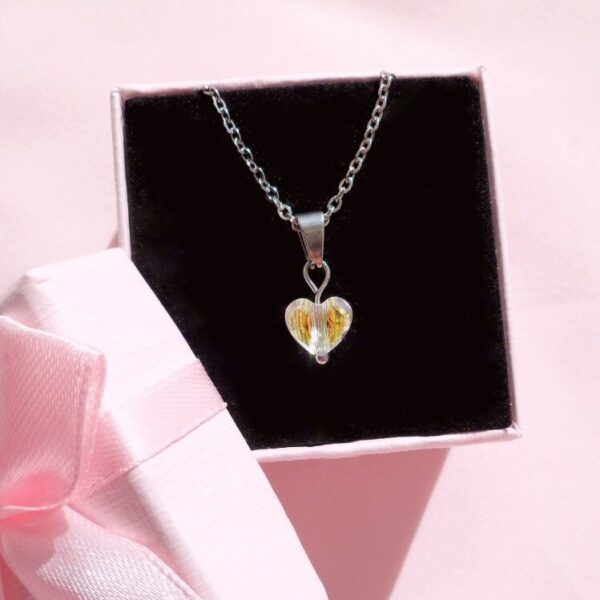 Little Crystal Heart Necklace