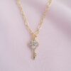 Diamond Key Necklace - Image 2