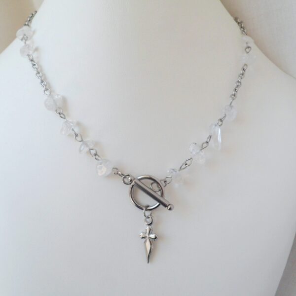 Crystal Sword Necklace