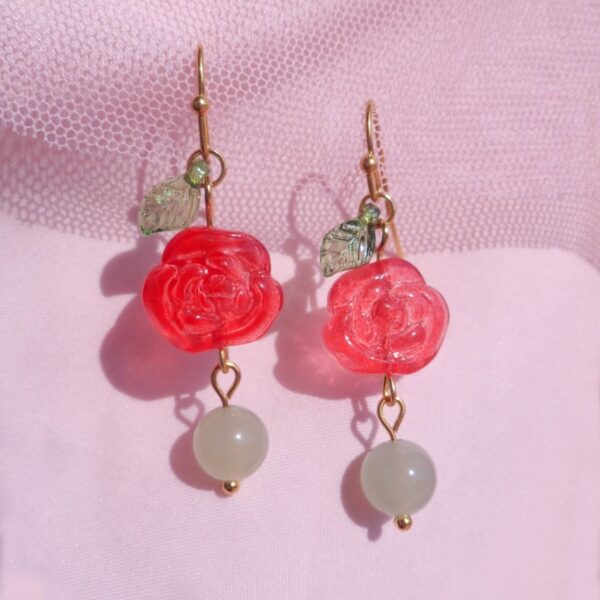 Camellia Rose Earrings