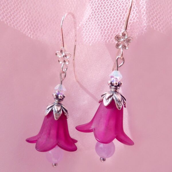Violet Bellflower Earrings