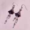 Black Bellflower Earrings