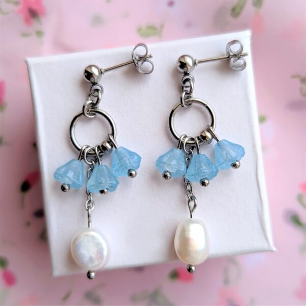 Blue Hydrangea Earrings