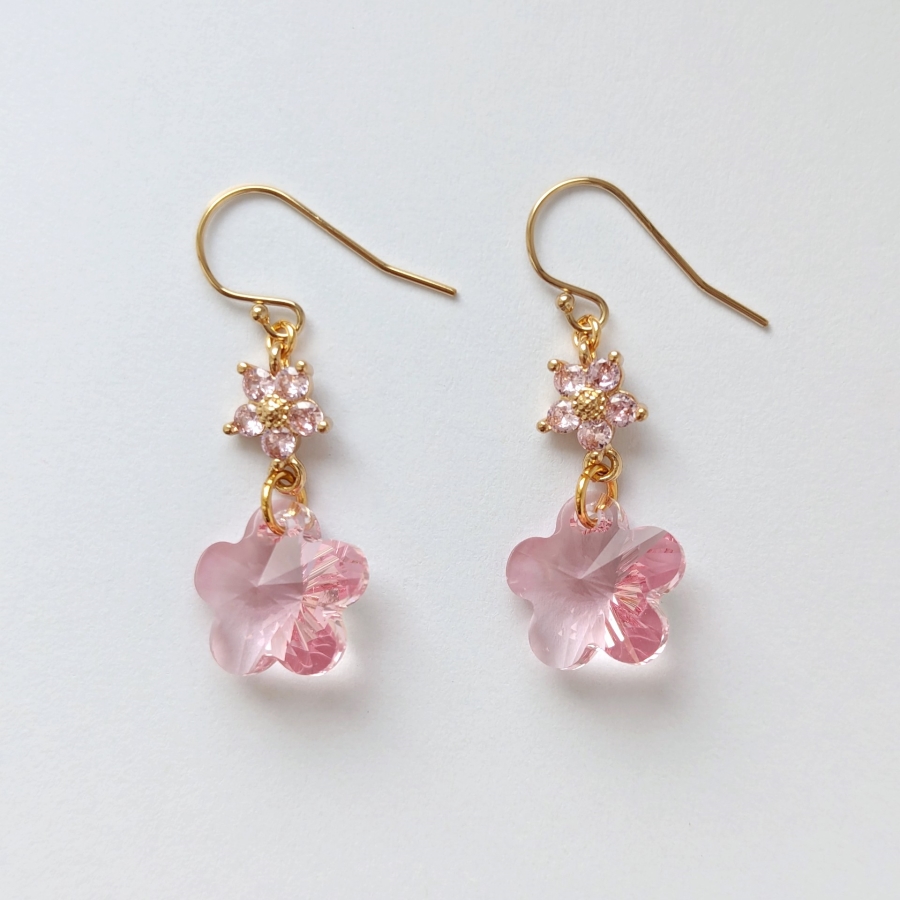 Pink Sakura Jelly Earrings – LaLisa