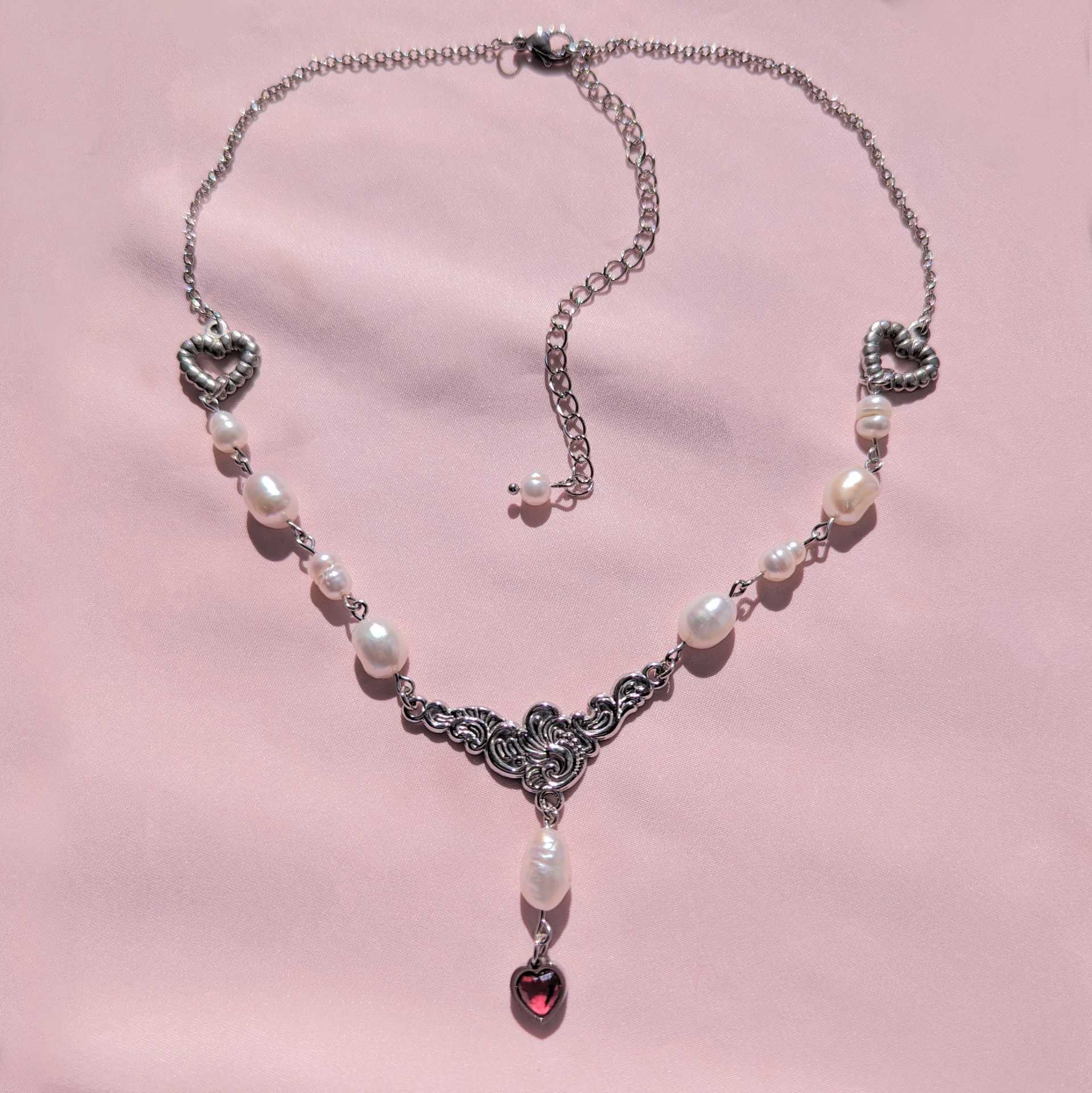 Ruby Heart Necklace LaLisa