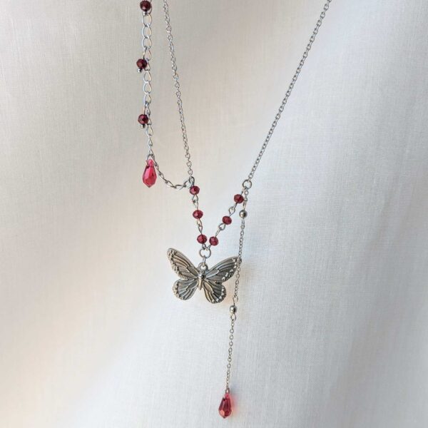 Blood Butterfly Necklace