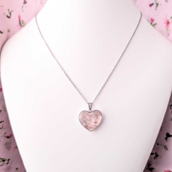 Rose Petal Heart Necklace