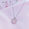 Rose Petal Heart Necklace - Image 3