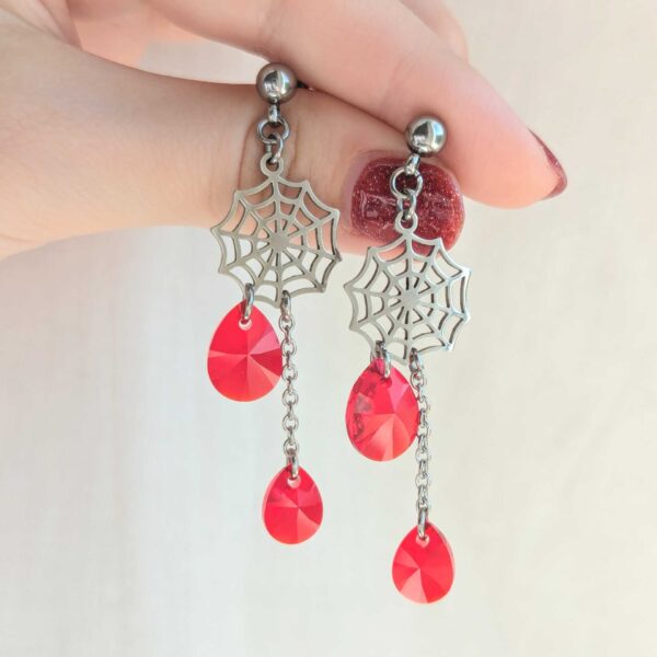 Poison Web Earrings