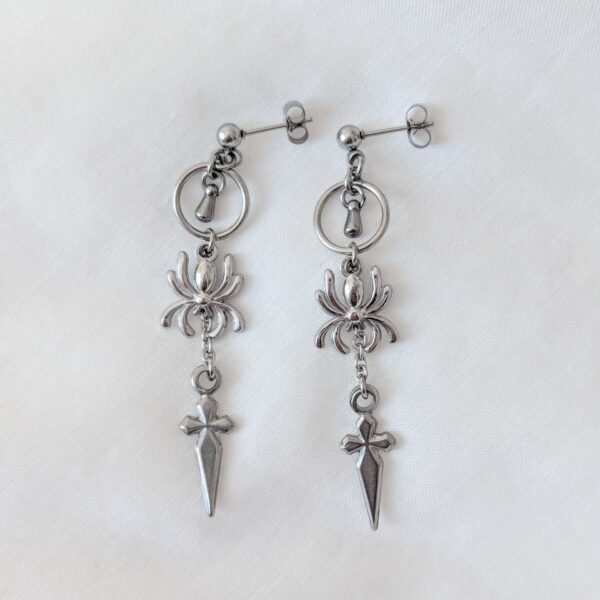 Spider Sword Earrings