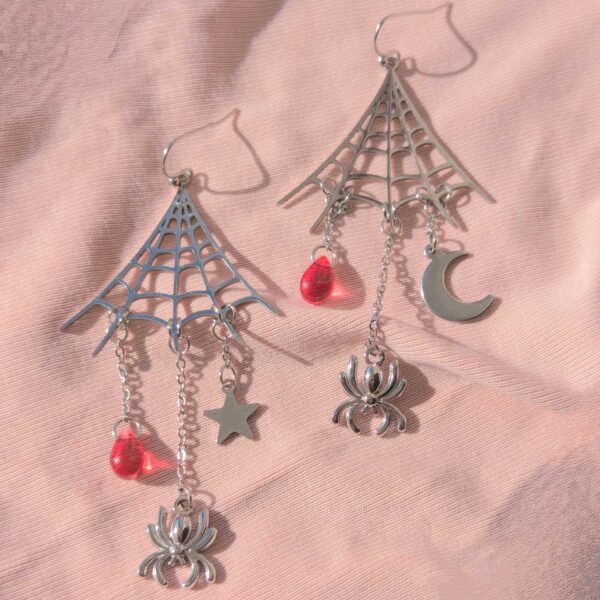 Night Web Earrings - Image 2