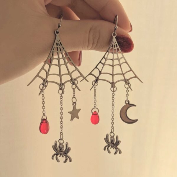 Night Web Earrings