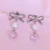 Pink Heart Earrings