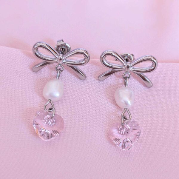 Pink Heart Earrings