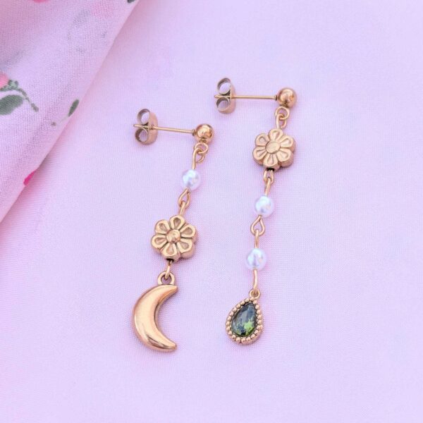 Moon Flower Earrings