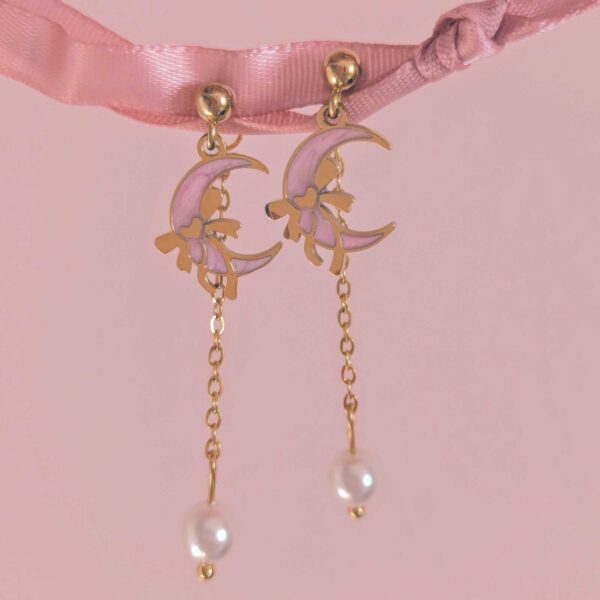 Pink Moon Earrings