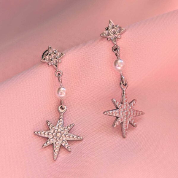 Silver Starlight Earrings