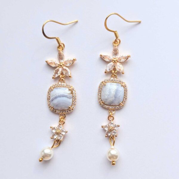 Pearl Wildflower Earrings