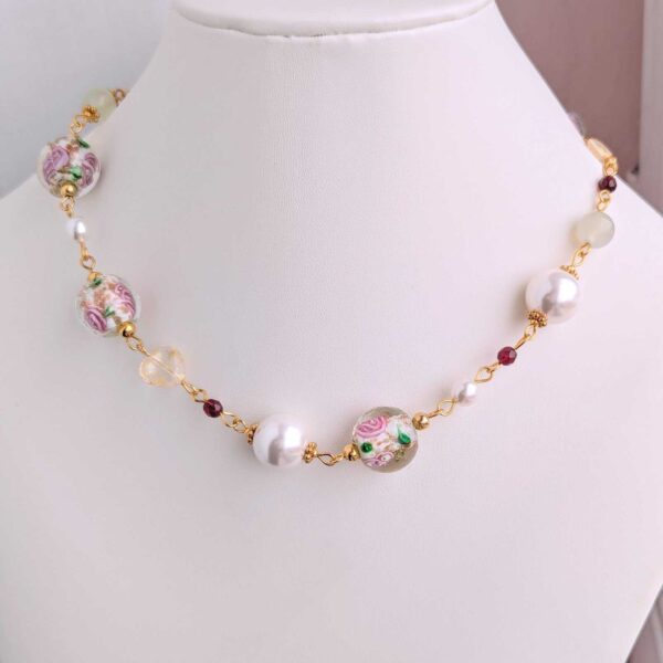 Vintage Rose Necklace