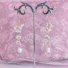 Flower Pearl Earrings - Image 2