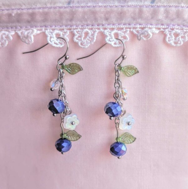 Blueberry Flower Earrings