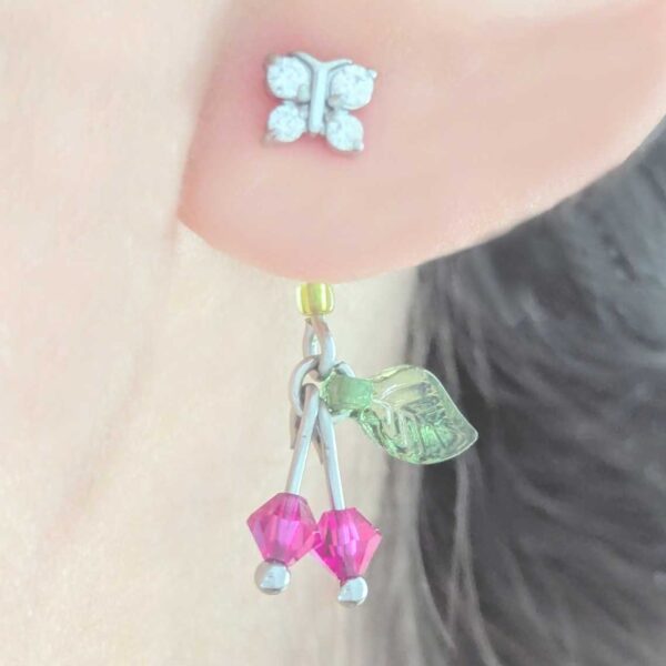 Cherry Butterfly Earrings