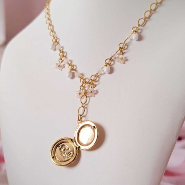 Golden Meadow Flower Locket