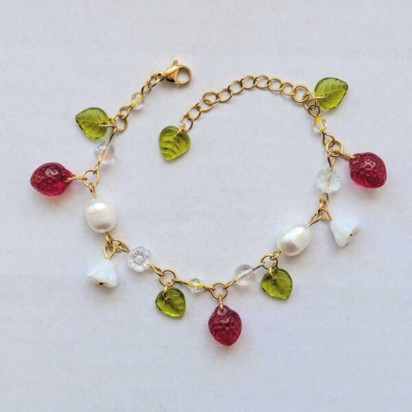 Strawberry Flower Bracelet